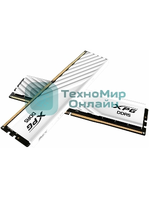 Оперативная память XPG Lancer Blade, DDR5, 32GB (2x16GB), 6000MHz, CL30, DIMM, с радиаторами, белый