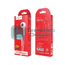 Проводные наушники Hoco M40 белый, внутриканальные, Jack 3.5 мм