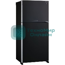 Холодильник Sharp SJ-XG60PMBK черный двухкамерный 422/178 л морозилка сверху, No Frost