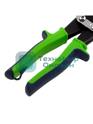 Ножницы по металлу Сибртех, удлиненные, 285 мм, пряморежущие, 2-комп.обрезиненные рук-ки