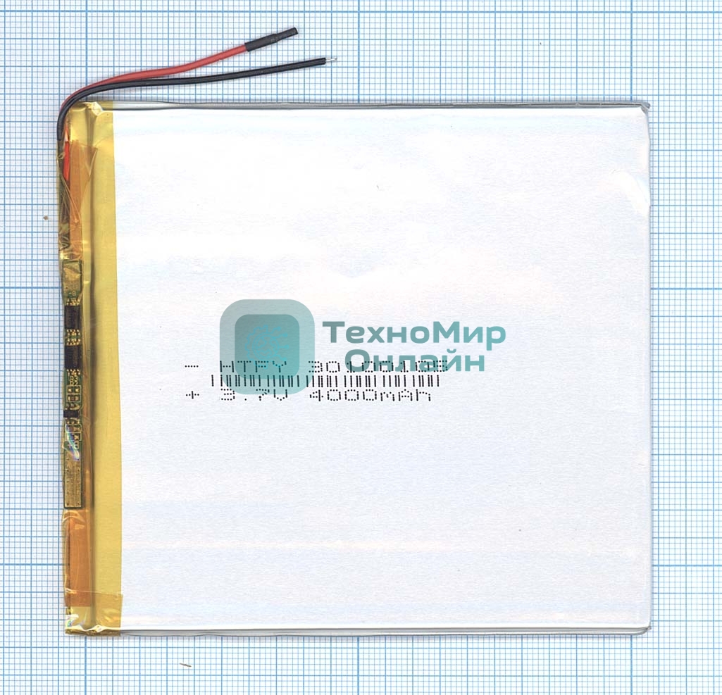 Аккумулятор Li-Pol (батарея) 3x100x105мм 2pin 3.7V/4000mAh