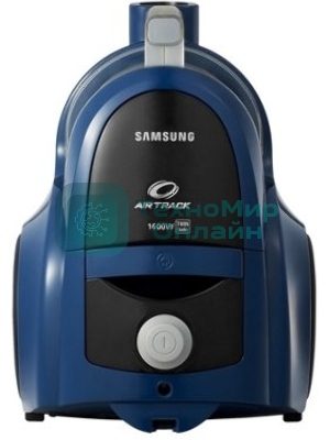 Пылесос Samsung VCC4520S36 синий/черный, 350/1600 Вт, уборка сухая, пылесборник контейнер 1.3 л