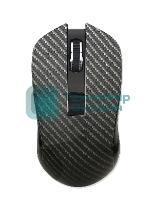 Мышь беспроводная Qumo Kevlar M26 черный, 1600 dpi, радиоканал, USB, кнопки - 4