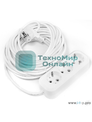 Удлинитель Smartbuy SBE-16-3-15-Z 3 гнезда 15 метров 16А/3,5 кВт с заземлением ПВС 3х1,0