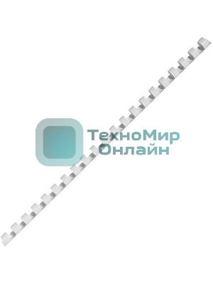 Пружины для переплета пластиковые Fellowes Lamirel LA-7867801 19мм белый 100 шт