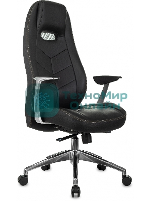 Кресло Бюрократ Zen/Black черный, кожа