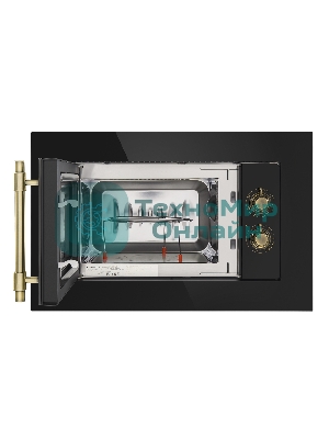 Микроволновая печь встраиваемая Maunfeld JBMO.20.5GRBG черный, 20 л, 700 Вт, переключатели - поворотный механизм