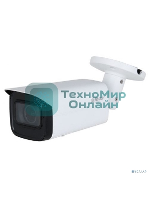 Уличная цилиндрическая IP-видеокамера с ИИ, 4Мп; 1/3 CMOS; моторизованный объектив 2.713.5мм; механический ИК-фильтр; WDR(120дБ); чувствительность 0.002лк@F1.5; сжатие: H.265+ H.265 H.264+ H.264 MJPEG; 3 потока до 4Мп@25к/с; видеоаналитика: SMD 4.0 (интелл