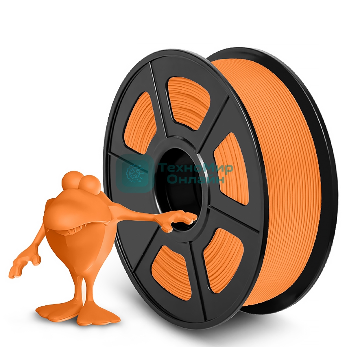 Филамент NVPrint PLA Matte Orange для 3D печати диаметр 1.75мм длина 330 метров масса 1 кг