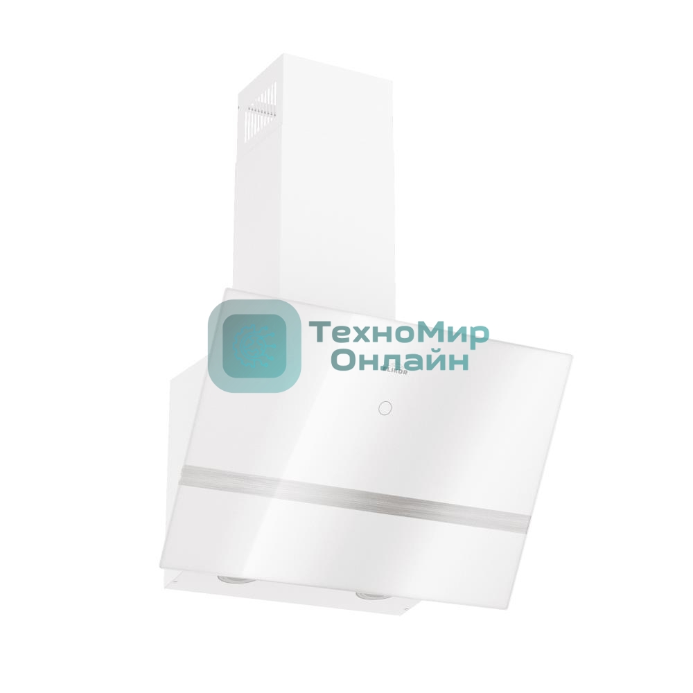 Вытяжка наклонная Elikor Rise WH 60 белый, 60 см, 750 куб. м/ч, 56 дБ
