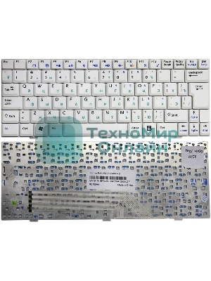 Клавиатура для ноутбука MSI Wind U90 U100 U110 U120, белый