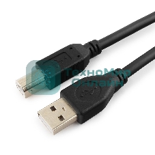 Кабель Gembird/Cablexpert USB 2.0 Pro, AM/BM, 4.5м, экран,2феррит.кольца, черный, пакет