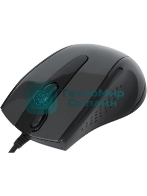 Мышь проводная A4Tech N-500F серый глянец/черный, 1200 dpi, USB, кнопки - 4