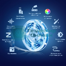 Лента светодиодная умная Wi-Fi Tapo Smart Light Strip 5m, cut to size every 10cm, one adapter, one controller