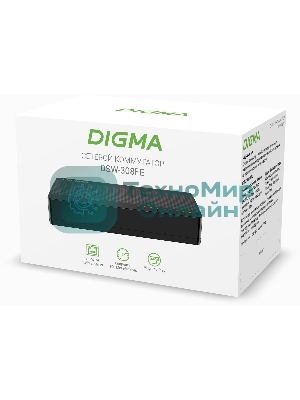 Коммутатор Digma DSW-308FE 8x100Mb неуправляемый