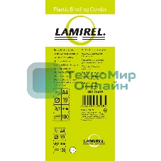 Пружины для переплета пластиковые Fellowes Lamirel LA-7867801 19мм белый 100 шт