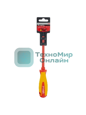 Отвертка Matrix Insulated, SL5,5 x 125 мм, CrMo, до 1000 В, двухкомп. рукоятка