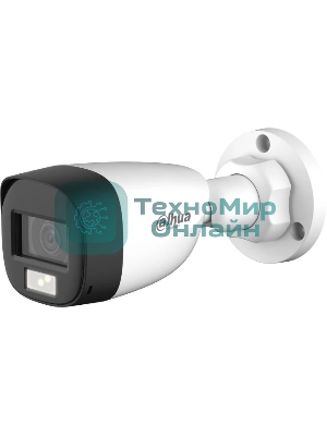 Камера видеонаблюдения аналоговая Dahua DH-HAC-HFW1200CLP-IL-A-0360B-S6 3.6-3.6мм HD-CVI HD-TVI цв. корп.:белый (DH-HAC-HFW1200CLP-IL-A-0360B)