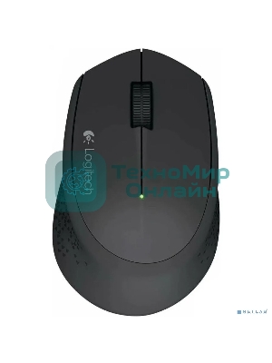 Мышь беспроводная Logitech M280 серый, 1000 dpi, радиоканал, USB, кнопки - 3