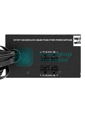 Блок питания серверный 1100W ExeGate ServerPRO-1100PAS (ATX, APFC, КПД 82% (80 PLUS), 12cm fan, 24pin, 2(4+4)pin, 6xPCI-E, 8xSATA, 4xIDE, Cable Management, black)