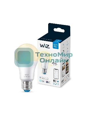 Лампа светодиодная WiZ Wi-Fi BLE 60W A60 E27 927 DIM1PF/6