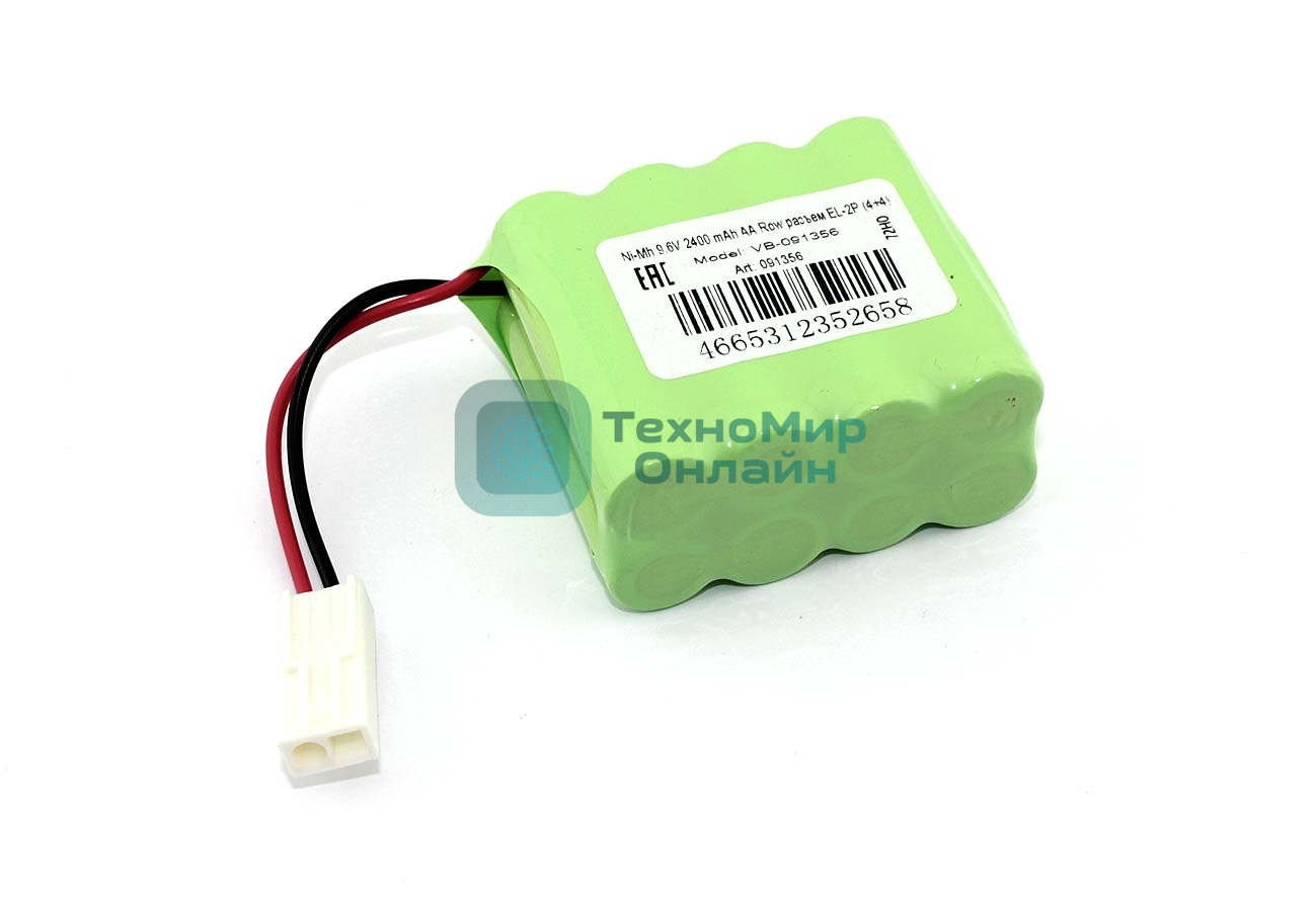 Аккумулятор Ni-Mh 9.6V 2400 mAh AA Row разъем EL-2P (4+4)
