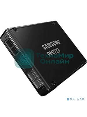 Накопитель SSD Samsung 3.84TB PM1733 2.5 PCIe Gen4 x4/dual port x2 R/W 7000/3800 MB/s R/W 1500K/135K IOPs DWPD1 5Y
