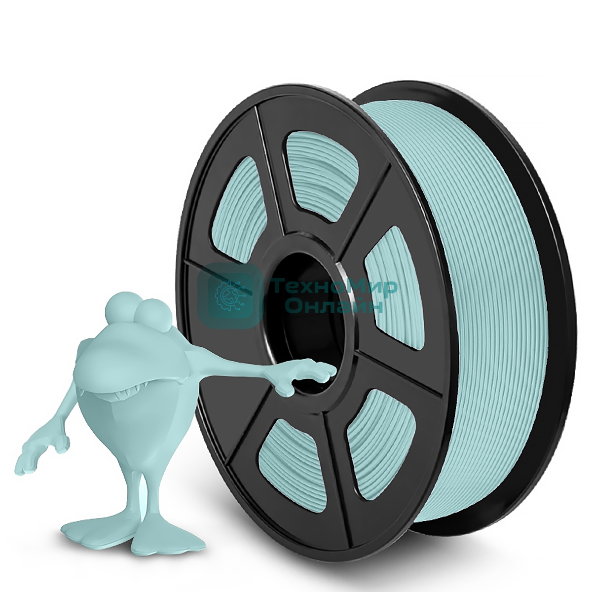 Филамент NVPrint PLA Matte Powder Blue для 3D печати диаметр 1.75мм длина 330 метров масса 1 кг