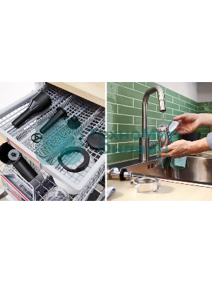 Мясорубка электрическая Bosch MFWS440B черный, 1900 Вт, 2.5 кг/мин, реверс, защита от перегрузки, насадки - 7