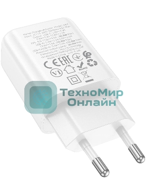 Сетевое зарядное устройство Hoco N63 Gentle 30W 3A (PD+QC) белый