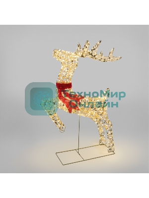 Светодиодная фигура бегущий Neon-night Олень 88см, цвет свечения теплый белый, питание от трансформатора, IP44
