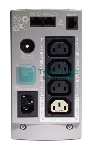 Источник бесперебойного питания APC Back-UPS BK500EI 300Вт 500ВА бежевый