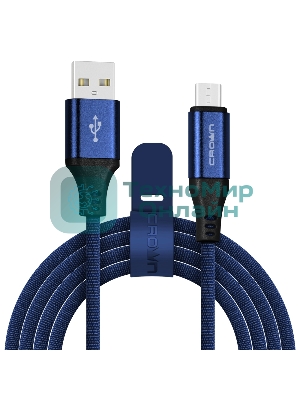 Кабель Crown USB - microUSB CMCU-3103M blue
