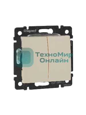 Выключатель Legrand 774305 Valena двухклавишный 10 AX(слоновая кость)