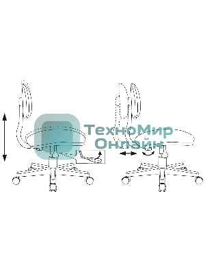 Кресло Бюрократ CH-W201NX Sticks 08 фиолетовый, ткань, 120 кг
