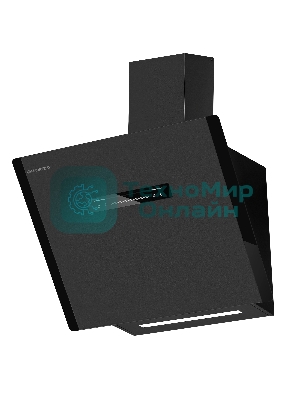 Вытяжка наклонная Maunfeld Falcon 60 Glass черная, 59.5 см, 1150 куб. м/ч, 54 дБ