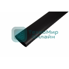 Термоусаживаемая трубка клеевая Rexant 75,0/22,0 мм, (3-4:1) черная, упаковка 2 шт. по 1 м