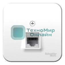 Розетка телефонная 1-м ОП Blanca RJ11 изол. пласт. бел. SchE BLNIA011001