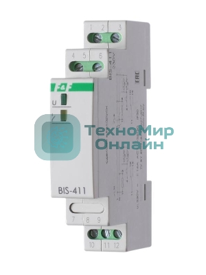 Реле импульсное BIS-411 (230В 16А 1Р монтаж на DIN-рейке 35мм) F&F EA01.005.001