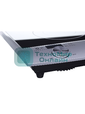 Плита настольная электрическая Hyundai HYC-0103 серебристый/черный стеклокерамика (настольная)