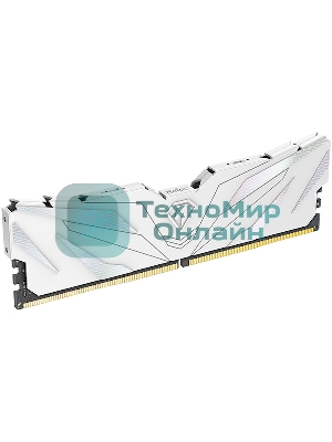 Оперативная память NETAC, DDR4, 16GB (2x8GB), 3200MHz, CL16, DIMM, с радиаторами, белый