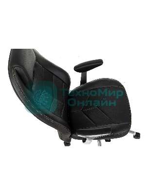 Кресло Бюрократ Zen/Black черный, кожа