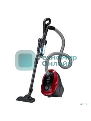Пылесос Samsung VC20M257AWR красный, 460/2000 Вт, уборка сухая, пылесборник мешок 2.5 л