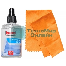 Чистящий набор (салфетки + гель) Buro BU-Gscreen для экранов и оптики 200 мл