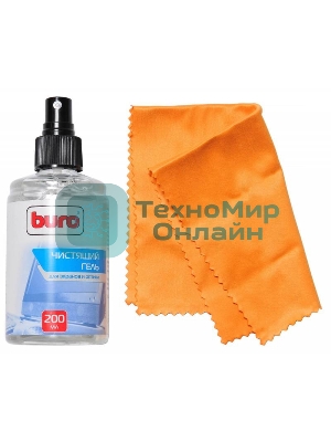 Чистящий набор (салфетки + гель) Buro BU-Gscreen для экранов и оптики 200 мл