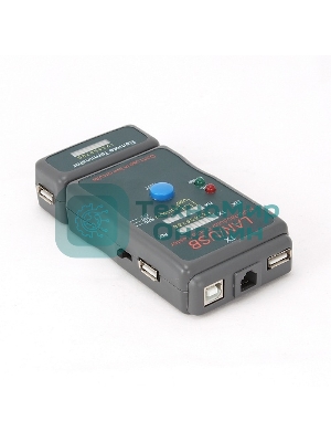 Тестер LAN Cablexpert NCT-2, 100/1000 Base-TX, для UTP, STP, RJ-11, USB-кабеля