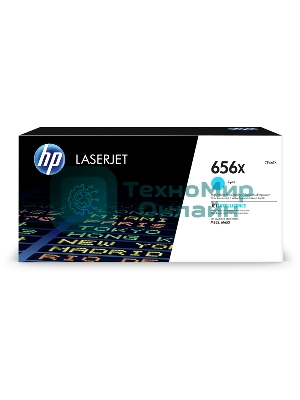Картридж лазерный HP 656X голубой для HP CLJ M652/M653 (CF461X) 22000 стр