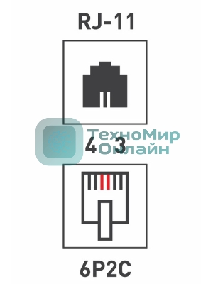 Рoзетка телефонная внешняя PROconnect, 1 порт RJ-11(6P-2C), категория 3, (50 шт/уп)