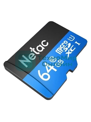 Флеш карта microSDHC 64Gb Netac P500 NT02P500STN-064G-S (без SD адаптера) 80Mb/s