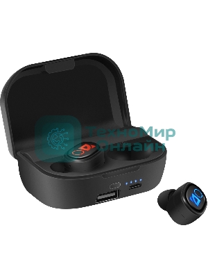 Наушники TWS Defender Twins 639 черный, внутриканальные, Bluetooth, до 4 ч
